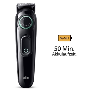 Braun Personal Care BT3411 Barttrimmer, Trimmer / Haarschneider für Herren mit 50 Min. Akkulaufzeit