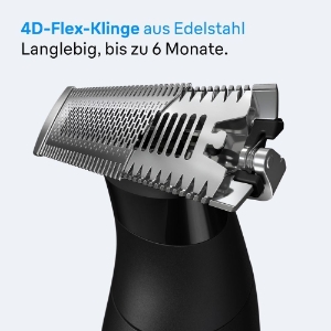Braun Personal Care XT3100 Series XT3 All-in-One, Trimmer, Styler, Rasierer, +5 Zubehörteile, Scharfe 4D-Flex-Klinge