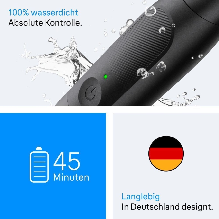 Braun Personal Care XT3100 Series XT3 All-in-One, Trimmer, Styler, Rasierer, +5 Zubehörteile, Scharfe 4D-Flex-Klinge