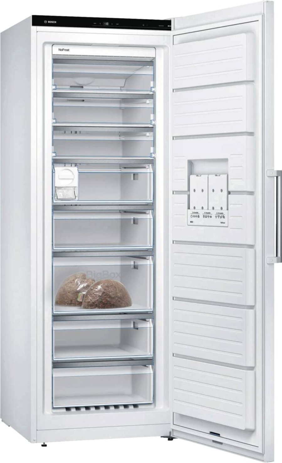 Bosch GSN58AWCV  Stand Gefrierschrank, 70cm breit, 366l, NoFrost,  