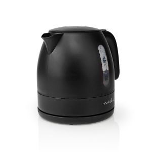 Nedis KAWK300EBK  Wasserkocher 1.0 l | Plastik | Schwarz   Um 360 | Verdecktes Heizelement | Strix® Controller | 