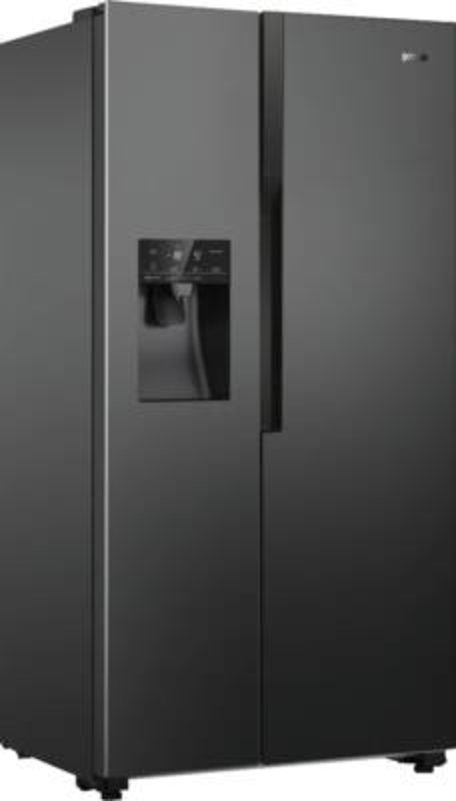 Gorenje NRS9EVB Side by Side Schwarz Nofrost mit Wassertank Wasser- und Eiswürfelspender mit Crushed-Ice-Funktion
