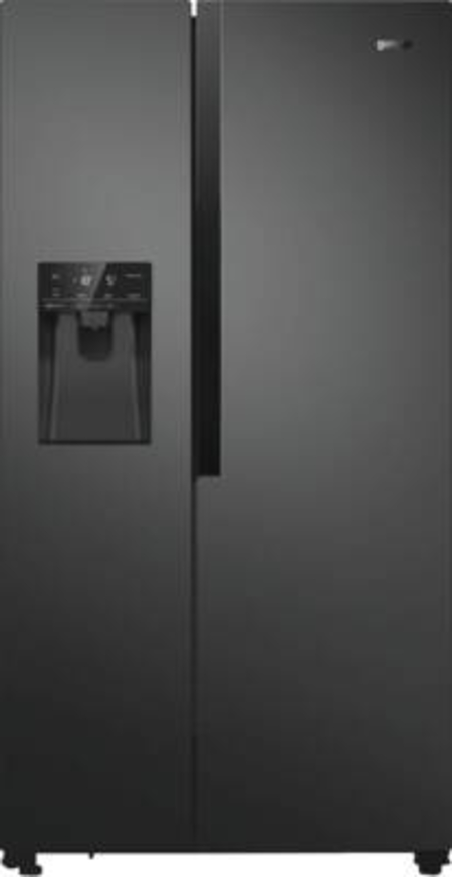Gorenje NRS9EVB Side by Side Schwarz Nofrost mit Wassertank Wasser- und Eiswürfelspender mit Crushed-Ice-Funktion