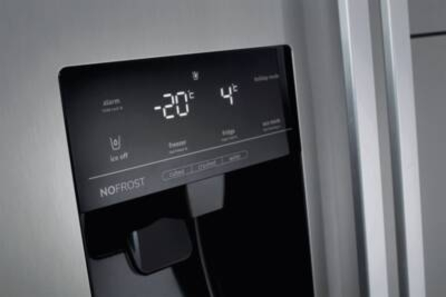 Gorenje NRS9EVB Side by Side Schwarz Nofrost mit Wassertank Wasser- und Eiswürfelspender mit Crushed-Ice-Funktion