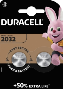 Duracell DL/CR 2032 Knopfzellenbatterie Lithium  2 Stk 
