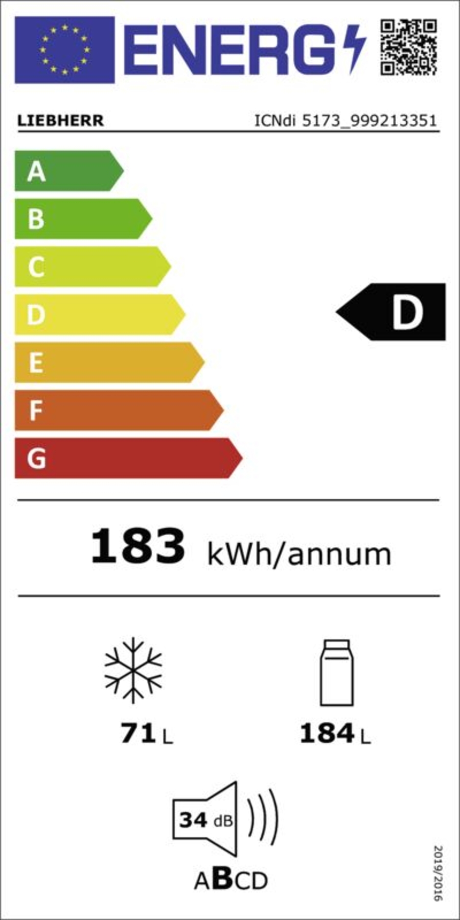 Liebherr ICNdi 5173 Peak NoFrost  Integrierbare Kühl-Gefrierkombination mit EasyFresh 