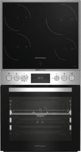 Elektrabregenz HEPMI64090XR Multifunktionsherdset mit 9 Kochfunktionen Pyrolyse mit Induktionskochfeld