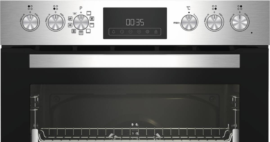 Elektrabregenz HEPMI64090XR Multifunktionsherdset mit 9 Kochfunktionen Pyrolyse mit Induktionskochfeld