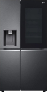 LG GSXV90MCDE  Side-by-Side No Frost Festwasseranschluss Matt Black Steel
