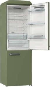 Gorenje ONRK619DOL Kühl-Gefrierkombination Stand grün NoFrost 