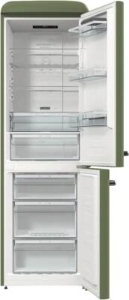 Gorenje ONRK619DOL Kühl-Gefrierkombination Stand grün NoFrost 