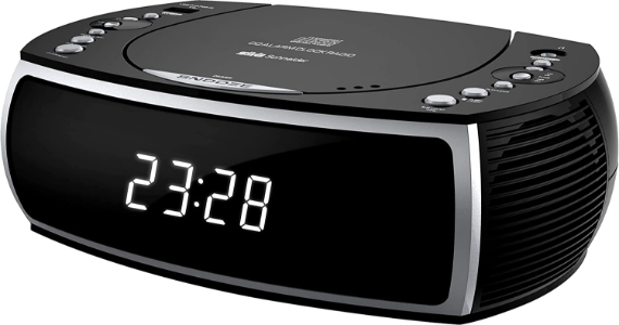 Silva Schneider CCD 16  schwarz UKW Radiowecker  Lautsprecher Uhrenradio USB