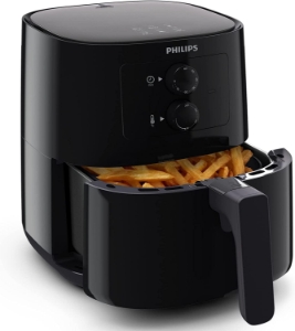 Philips HD9200/90 Airfryer L Essential Compact  Heißluftfritteuse 1400 Watt Schwarz