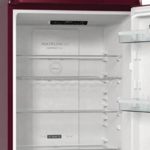 Gorenje ONRK619DR Kühl-Gefrierkombination Stand retro rot NoFrost ( BxHxT) :600x1940x661mm 