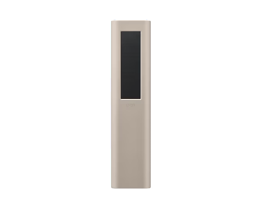 Samsung VG-TM2180ES/XC Solarfernbedienung (BT) in schwarz  mit Hülle in Farbe Sand Beige für rutschfesten Griff