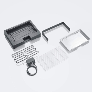 Severin PG8561  Standgrill mit Edelstahl-Grillrost 2.200 Watt Schwarz