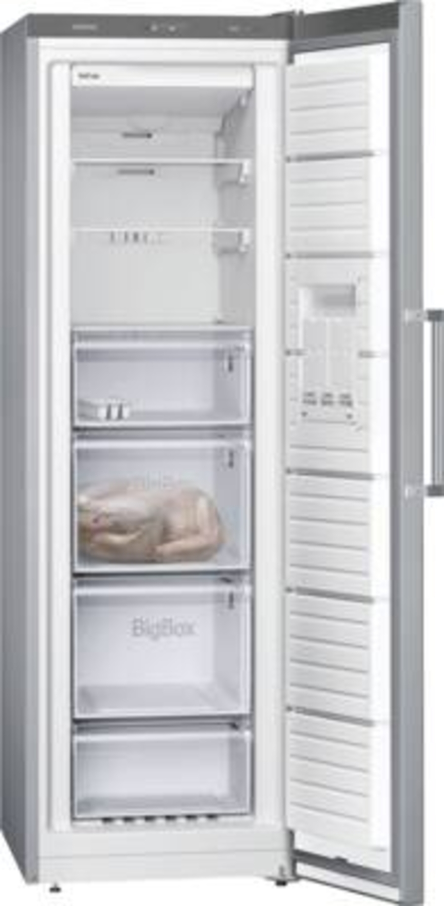 Siemens GS36NVIEP iQ300  Gefrierschrank Edelstahl-Silber 186 x 60 cm