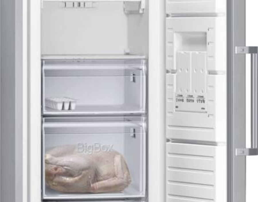 Siemens GS36NVIEP iQ300  Gefrierschrank Edelstahl-Silber 186 x 60 cm