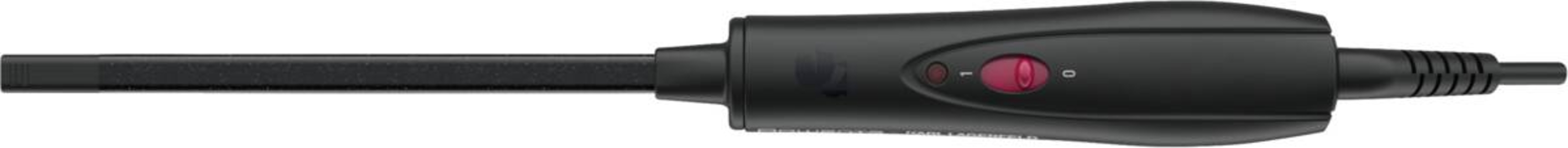 Rowenta CF311L Curls Forever Karl Lagerfeld Lockenstab Schwarz-Rot extra-schmaler 10 mm Durchmesser,konstante 180°C