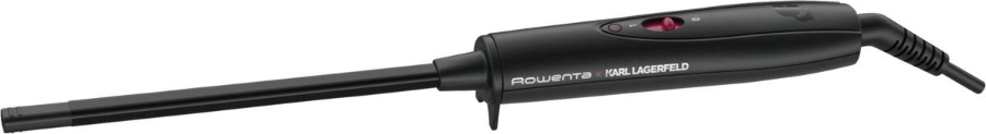 Rowenta CF311L Curls Forever Karl Lagerfeld Lockenstab Schwarz-Rot extra-schmaler 10 mm Durchmesser,konstante 180°C
