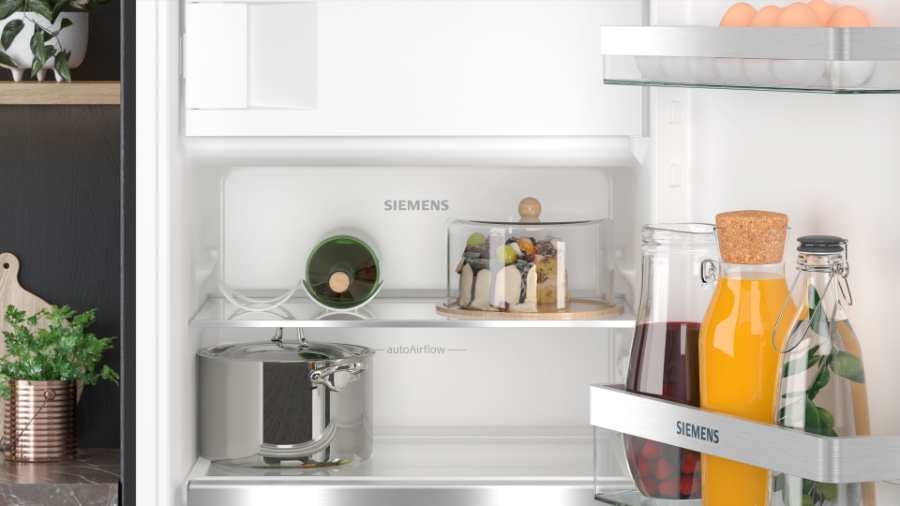 Siemens KI22LVFE0 Kühlschrank Einbau mit Gefrierfach 88 cm Nische Festtürmontage Weiss 