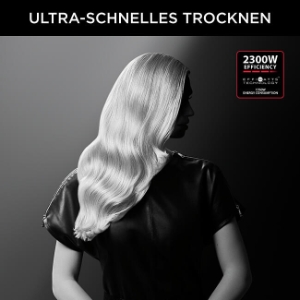 Rowenta CV591L Karl Lagerfeld Powerline Haartrockner 2100 Watt, Ionen-Booster,energiesparender Motor, Kaltlufttaste,