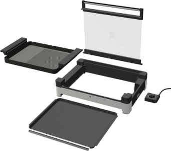 WMF LONO Tischgrill mit Glasdeckel Cromargan 0415430011 
