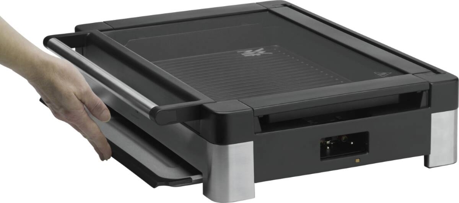 WMF LONO Tischgrill mit Glasdeckel Cromargan 0415430011 