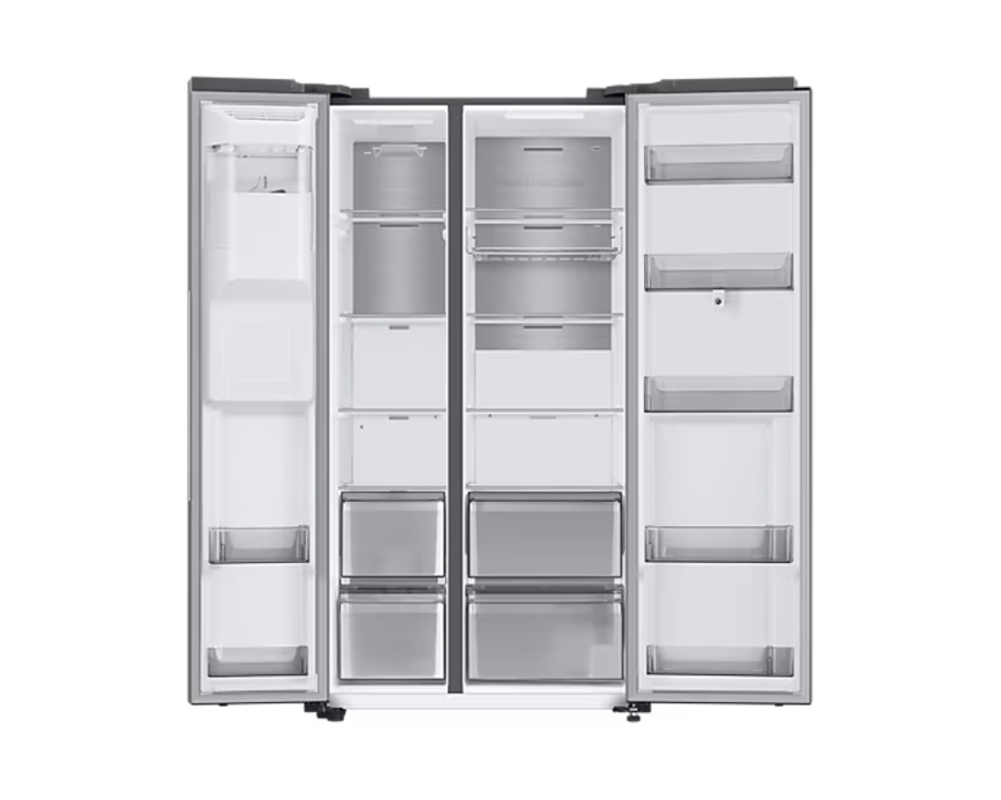 Samsung RS6HA8891SL/EF Side-by-Side   Family Hub Silber