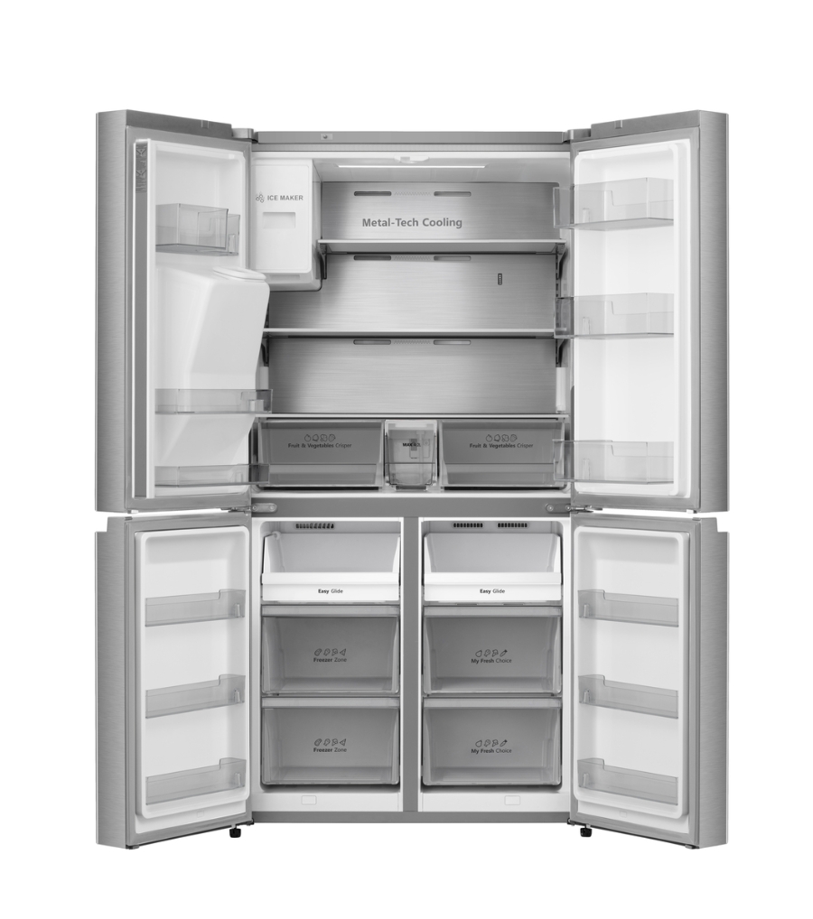 Hisense RQ760N4AIE Multi Door Side by Side mit Wassertank Edelstahl