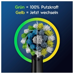 Oral-B Pro CrossAction Aufsteckbürsten BLACK 12er FFU, für elektrische Zahnbürste, X-förmige Borsten,