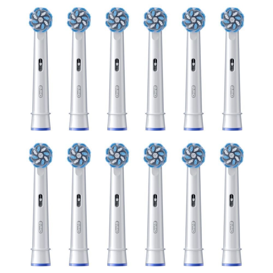 Oral-B Pro Sensitive Clean Aufsteckbürsten 12er FFU  für elektrische Zahnbürste, X-förmige Borsten,
