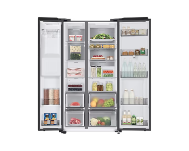 Samsung RS6HA8891B1 Side by Side Family Hub Schwarz Festwasseranschluss