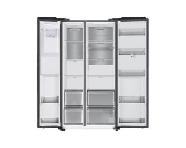 Samsung RS6HA8891B1 Side by Side Family Hub Schwarz Festwasseranschluss