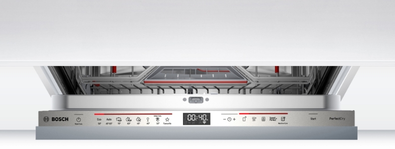 Bosch SMV6ZCX42E Einbau Geschirrspüler vollintegriert 60 cm Restzeitprojektion (TimeLight),Home Connect