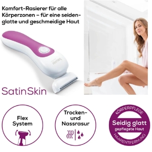 Beurer HL 36 Damenrasierer  Wet & Dry  Weiss-Pink