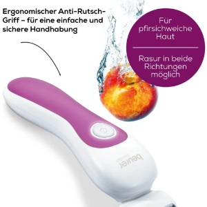 Beurer HL 36 Damenrasierer  Wet & Dry  Weiss-Pink