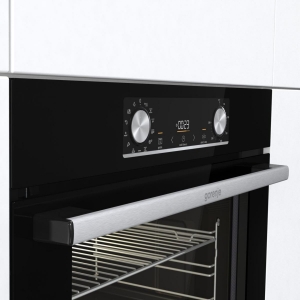 Gorenje BPSX6737E06BG + GI6421BX  Backofen Set Black Steam Pyro Set und Induktionskochfeld Autark