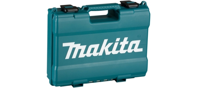 Makita HP333DSAW Akku-Schlagbohrschrauber in Weiß im Transportkoffer mit einem 2,0 Ah Akku und Ladegerät. 