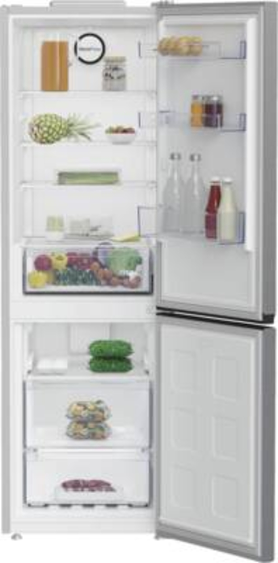 Beko B1RCNA364XB Kühl-Gefrierkombination Stand Edelstahllook 