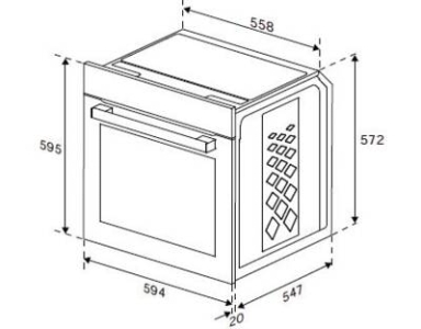 Beko BBUM12328X Multifunktionsherdset Edelstahl-Schwarz EEK: A