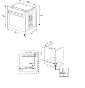 Beko BBUM12328X Multifunktionsherdset Edelstahl-Schwarz EEK: A