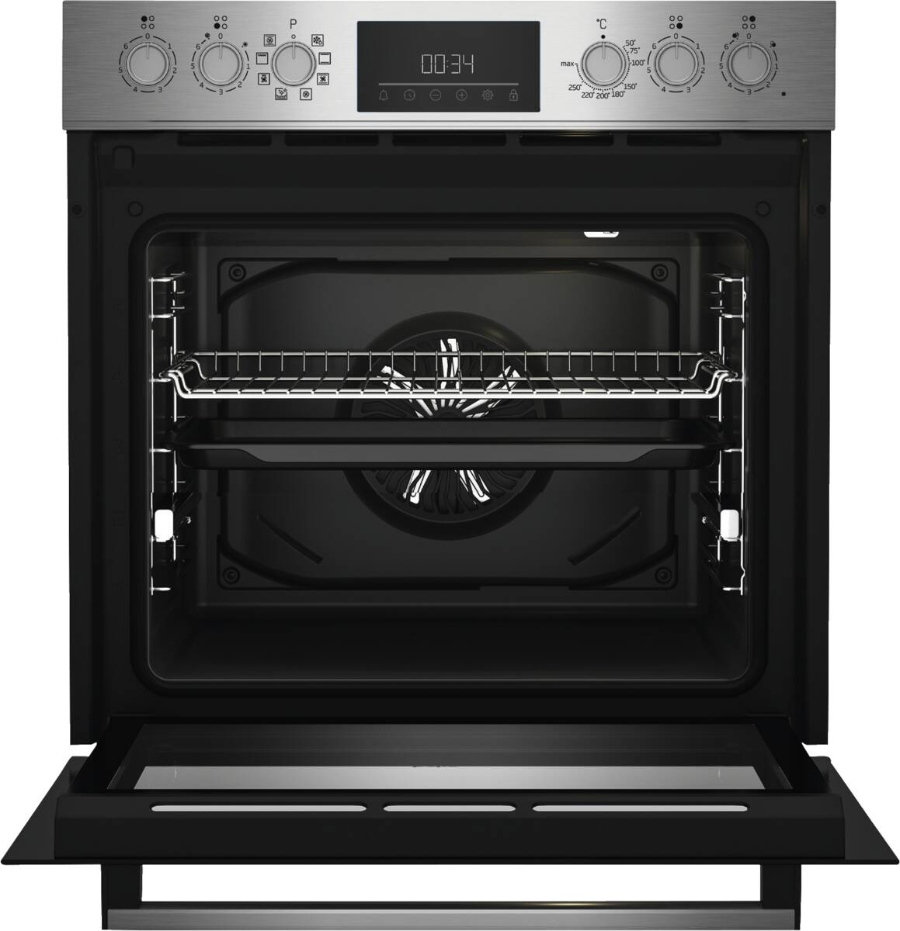 Beko BBUM12328X Multifunktionsherdset Edelstahl-Schwarz EEK: A