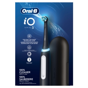 Oral-B iO Series 3 Elektrische Zahnbürste + Reiseetui Matt Black 