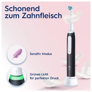 Oral-B iO Series 3 Elektrische Zahnbürste + Reiseetui Matt Black 