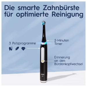 Oral-B iO Series 3 Elektrische Zahnbürste + Reiseetui Matt Black 