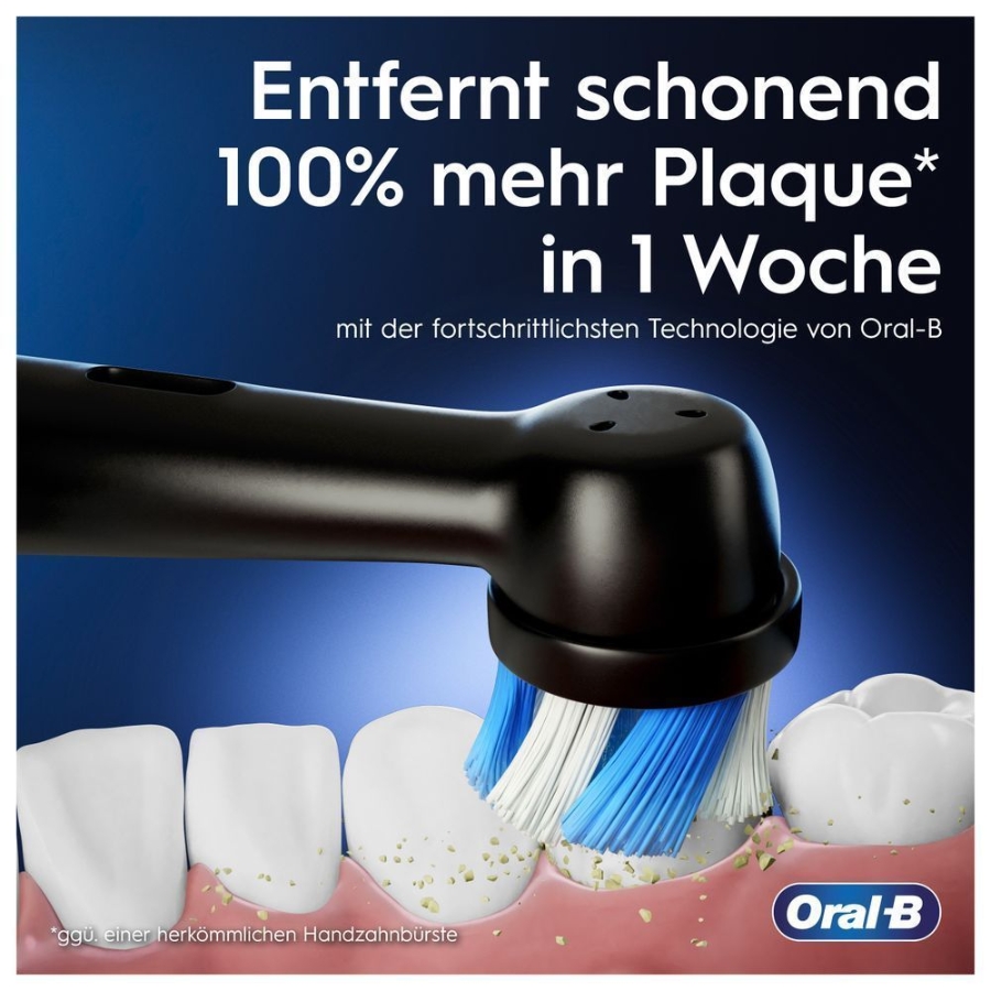 Oral-B iO Series 3 Elektrische Zahnbürste + Reiseetui Matt Black 