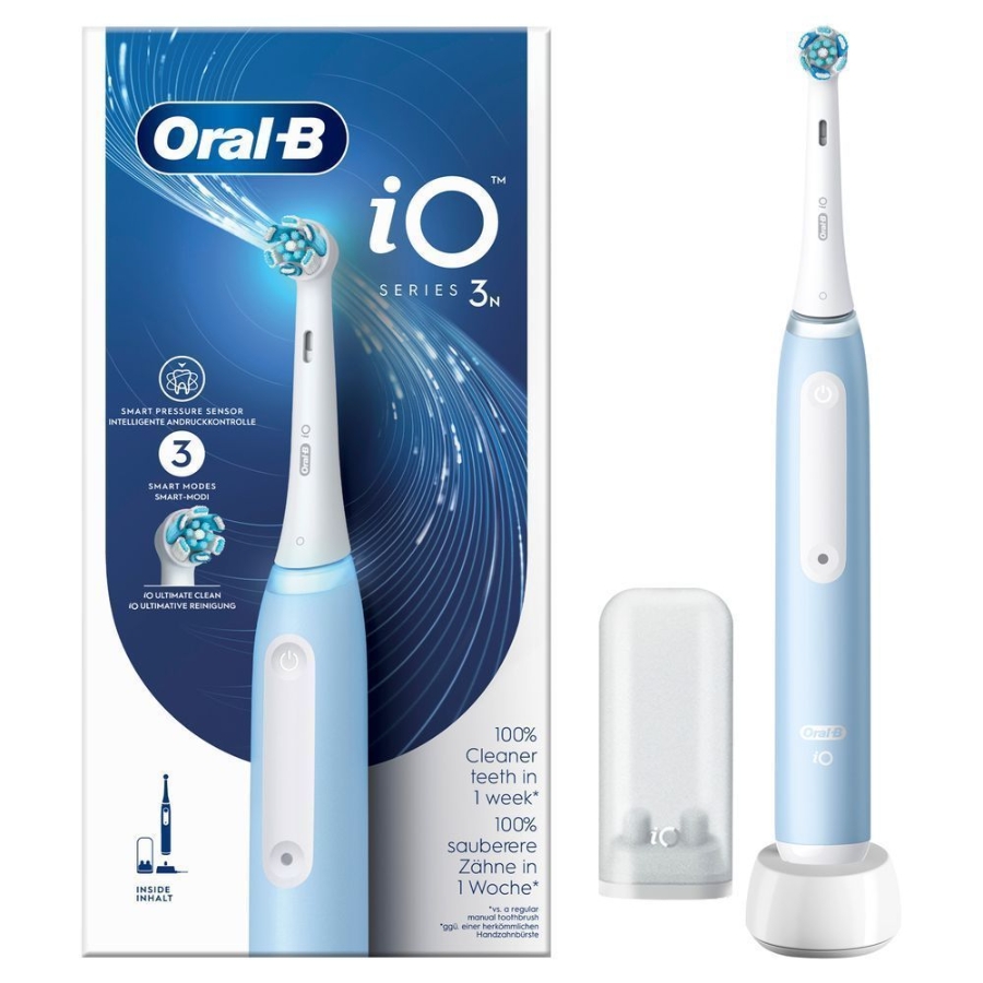 Oral-B iO Series 3 Elektrische Zahnbürste, Ice Blue  