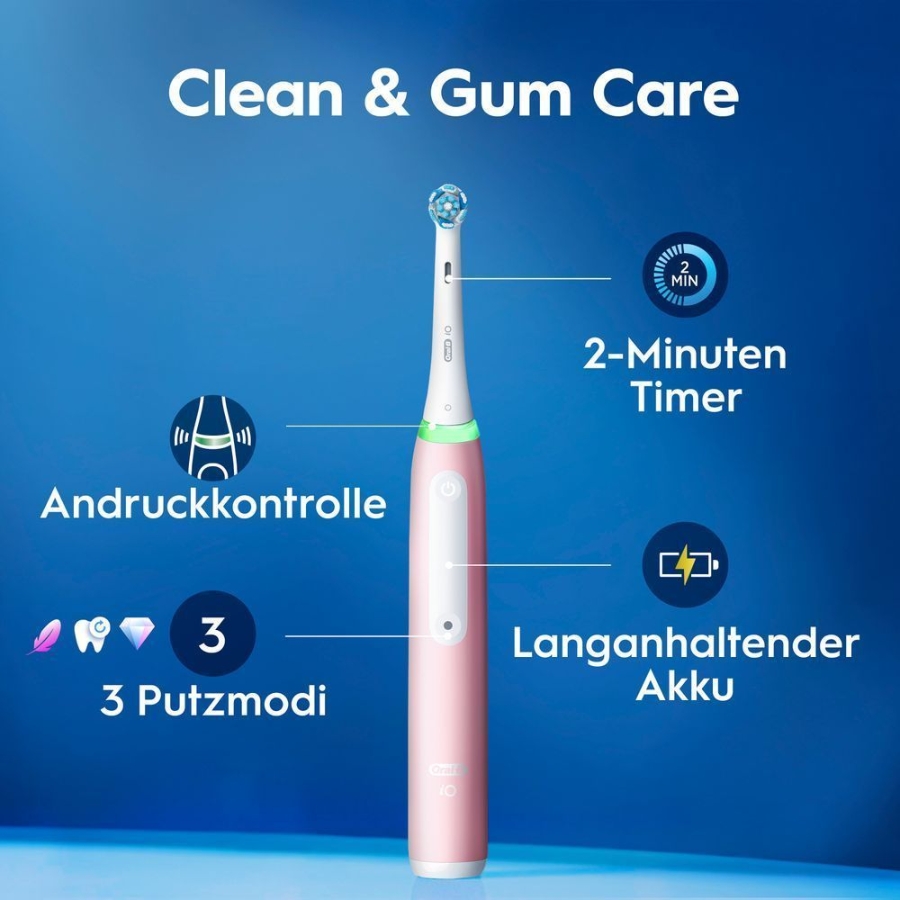 Oral-B iO Series 3 Elektrische Zahnbürste, Blush Pink 