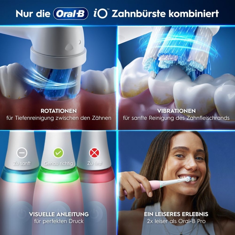 Oral-B iO Series 3 Elektrische Zahnbürste, Blush Pink 